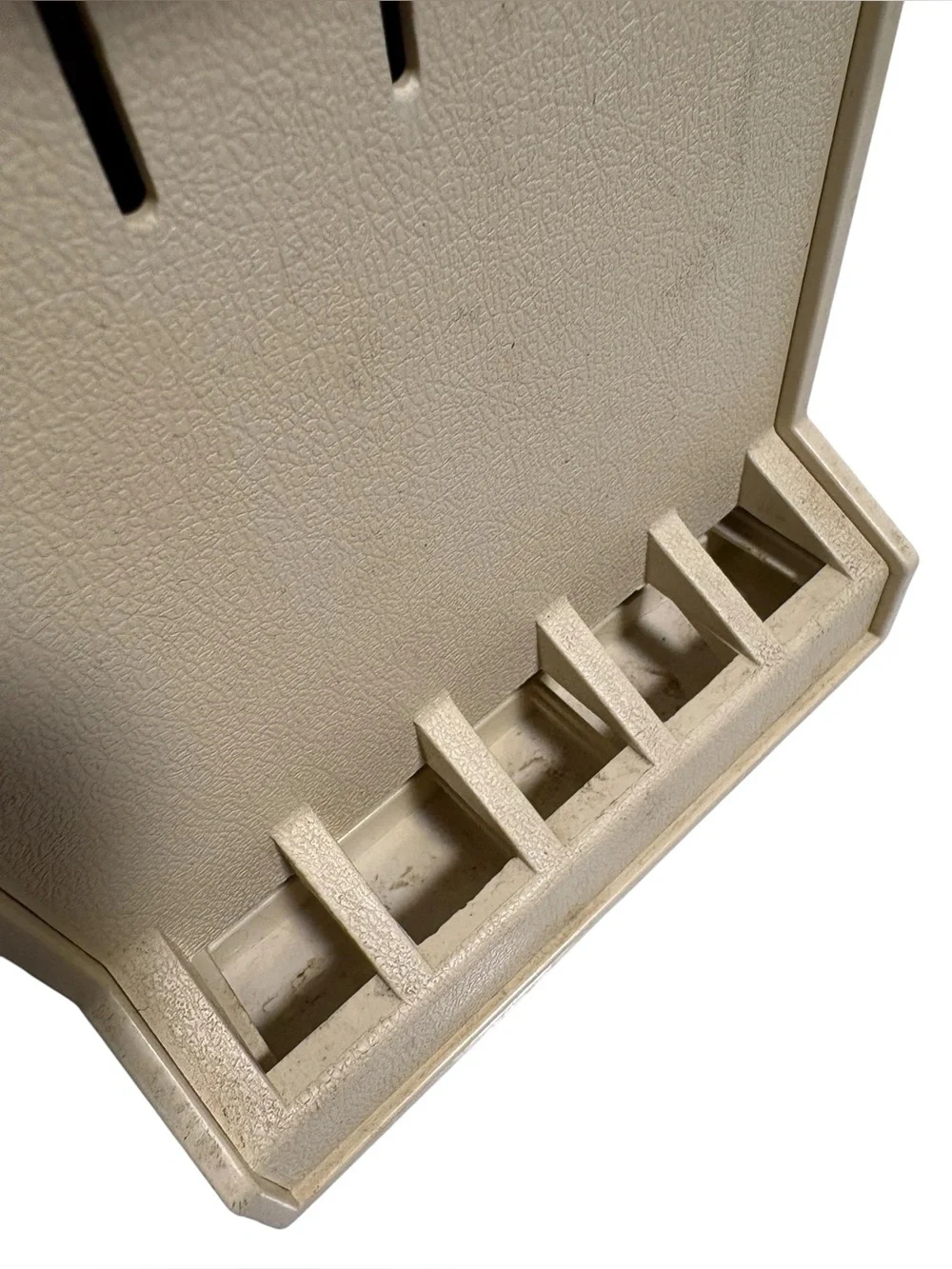 Cutco Plastic Wall Rack Hanging Knife Storage Holder #1742 USA Cream Color